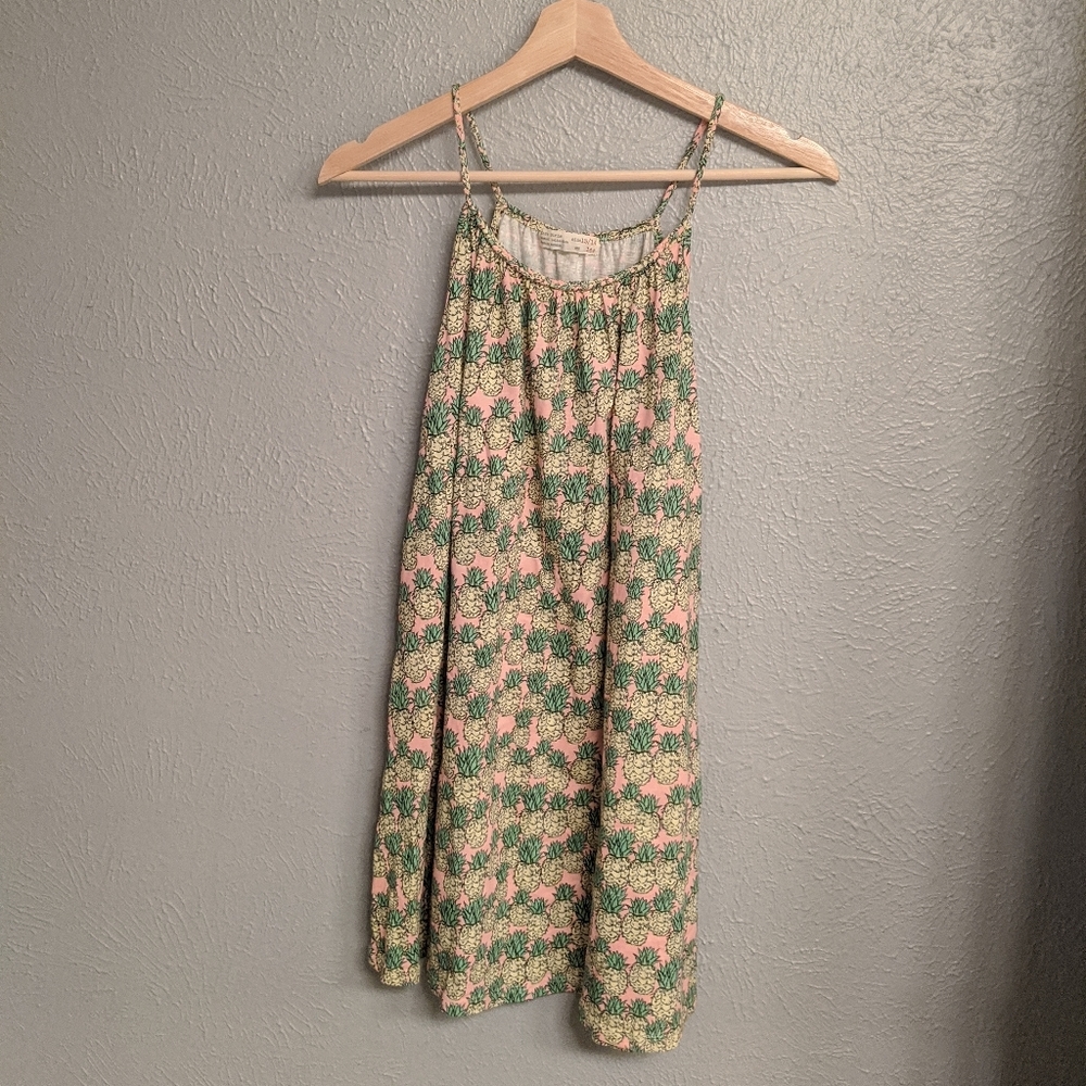 Tropical pineapple dress swim cover up